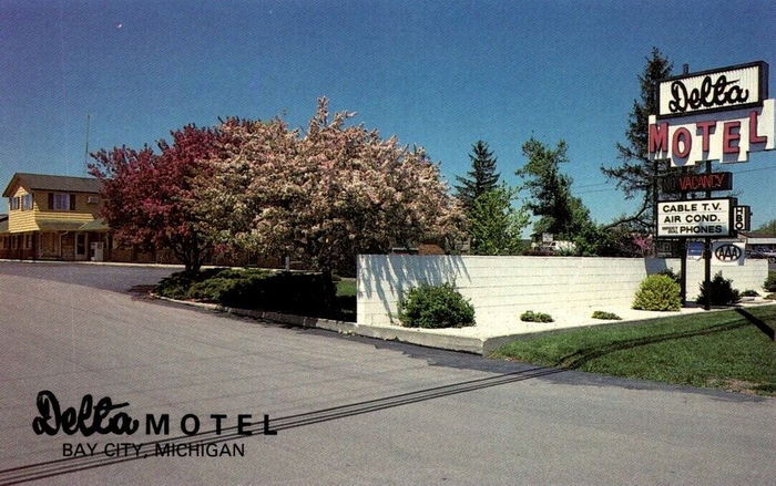 Delta Motel (Careys Motel) - Vintage Postcard